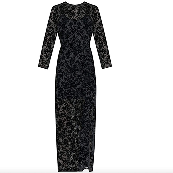 veronica beard LALA BURNOUT VELVET DRESS - Picture 3 of 14